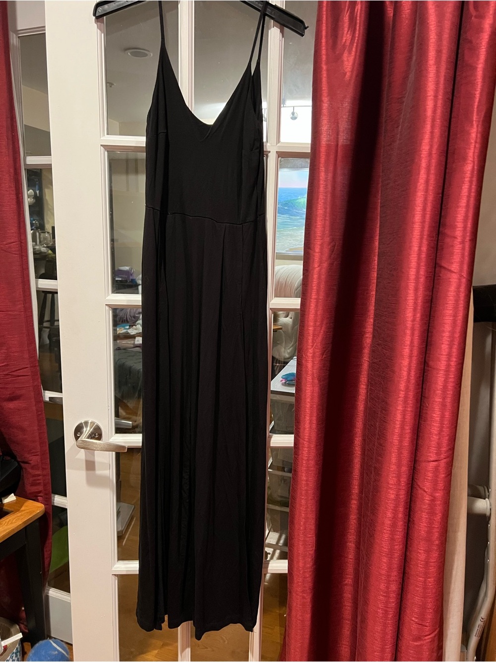Lulu's Black Spaghetti-Strap Maxi Dress